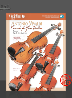 维瓦尔第 B小调小提琴协奏曲 OP3 No10 RV580 在线音乐下载 MMO乐谱书 VIVALDI CONCERTO FOR VIOLINS IN B MINOR HL00400608