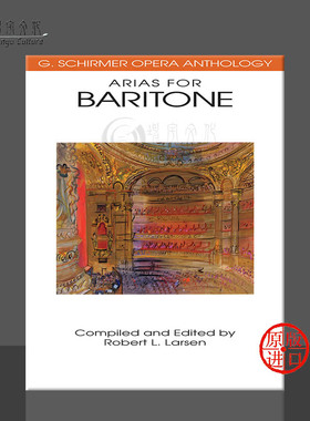 男中音咏叹调曲集 希尔默原版乐谱书 Arias for Baritone HL50481100