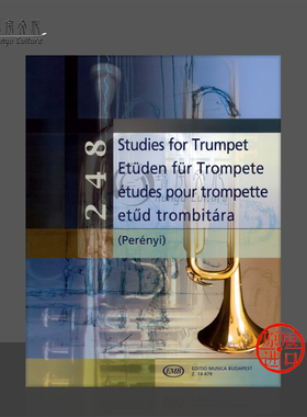 小号练习曲选集 248首独奏曲 布达佩斯原版乐谱书 Perenyi Eva 248 Studies for Trumpet Z14479
