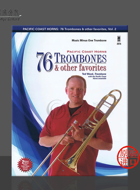 太平洋海岸圆号 76首长号和其他作品 卷二 2CD MMO原版乐谱书 Trombones and Other Favorites Vol 2 HL00400779