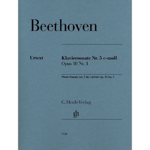 贝多芬第五钢琴奏鸣曲 C小调 Op10 No1 独奏带指法 亨乐原版乐谱书 Beethoven Piano Sonata no5 c minor HN1128