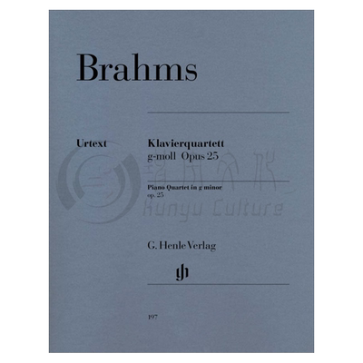 勃拉姆斯钢琴四重奏G小调总分谱