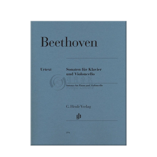 贝多芬 大提琴奏鸣曲集 带钢琴伴奏 两份独奏分谱 亨乐原版乐谱书 Beethoven Violoncello Sonatas HN894