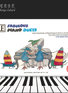 美妙的钢琴二重奏 康塔斯基 钢琴四手联弹 维也纳 原版乐谱书籍Matthias Fabulous Piano Duets for piano 4 hands UE31155