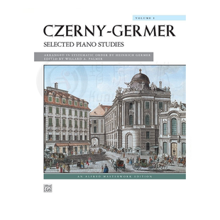 车尔尼 钢琴练习曲选集 卷一 Alfred原版进口乐谱书  Czerny Selected Piano Studies Volume 1 00-597