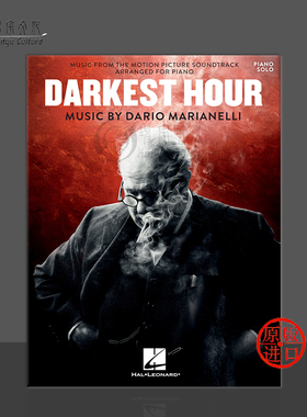 至暗时刻 电影原声音乐 钢琴独奏 马里亚内利 海伦德乐谱书 Marianelli Darkest Hour Musicfrom theMotionPicture HL00282317