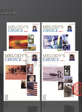梅洛迪 伯贝尔 旋律的选择 钢琴 全套一至四卷 Alfred原版进口乐谱书 Melodys Choice Book 1-4 Piano 98-FJH1632/1633/2116/2117