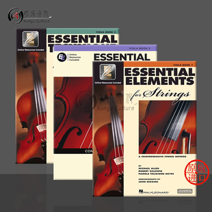 附在线音乐 Viola EEi Elements 基本要素 中提琴教材 for 海伦德原版 全套共一至三卷 with 弦乐 乐谱书 Strings Essential