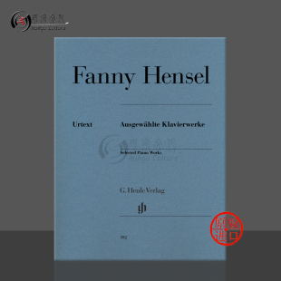 钢琴独奏带指法 HN392 edition Selected 钢琴作品选 首版 Piano 原版 德国Henle亨乐 first 亨塞尔 进口乐谱书 Works Hensel