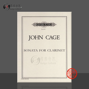 Cage EP6753 单簧管奏鸣曲 Clarinet for Sonata John 乐谱书 彼得斯原版 凯奇 约翰