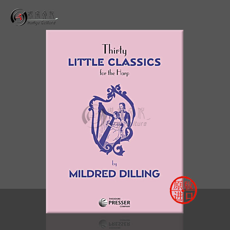 门德尔松 三十首竖琴经典小曲 原版进口乐谱书 Thirty Little Classics for the Harp 434-40006