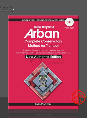 新权威版环装 阿尔班 小号教材全集 附在线音频下载 费舍尔乐谱书 Arban Complete Conservatory Method for Trumpet O21xsb