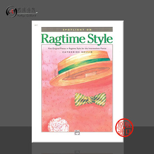 Alfred原版 Rollin 聚焦拉格泰姆风格 钢琴独奏 Piano 6017 罗琳 Style 乐谱书 曲 Spotlight Catherine Ragtime