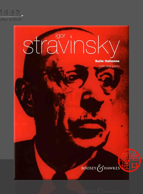 斯特拉文斯基 意大利组曲 选自普钦奈拉 大提琴和钢琴 博浩 Stravinsky Suite Italienne Pulcinella Cello Piano BH1200121