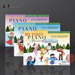 First 乐谱书 全套3册 Piano 圣诞音乐ABC 我 儿童音乐启蒙系列 菲伯尔 Advanture Book Christmas 钢琴第一课 海伦德原版 ABC