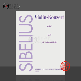 原版 Sibelius D小调op47 带钢伴 violin RL32650 西贝柳斯小提琴协奏曲 Minor 进口乐谱书 修订版 Concerto Jean orche