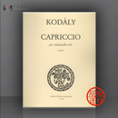 Z6000 Kodaly Cello Zoltan 进口乐谱书 左尔坦柯达伊 布达佩斯 Solo 原版 Capriccio 随想曲 大提琴独奏 for