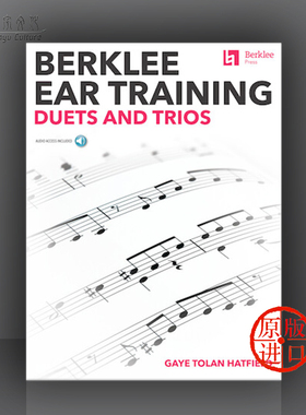 伯克利音乐学院 听力训练 二重奏与三重奏 音乐理论 伯克利原版乐谱书 Berklee Ear Training Duets and Trios HL00284897