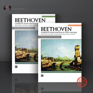 Piano 钢琴奏鸣曲集 乐谱书 贝多芬 Sonatas Volume1 施纳贝尔版 Schnabel 全套共一至二卷 Alfred原版 Artur Beethoven