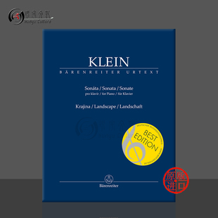 for Klein 钢琴奏鸣曲 吉迪恩克莱恩 BA9580 乐谱书 骑熊士原版 Gideon Landscape Piano Sonata 风景