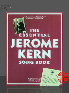 杰罗姆 科恩 歌曲集 钢琴声乐和吉他 Music sales原版乐谱书 The Essential Jerome Kern Songbook Piano Voice Guitar AM81506