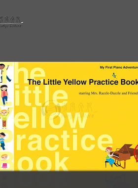 菲伯尔探险系列 黄色音乐小练习本 22.8*16.5cm 海伦德原版乐谱书 The Little Yellow Practice Book HL00420330