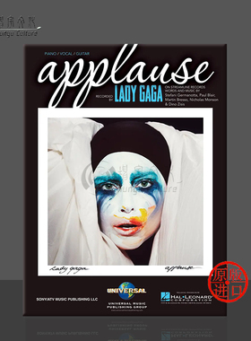Lady Gaga 掌声 声乐吉他和钢琴 海伦德原版乐谱书 Applause for Vocal and Piano HL00123276