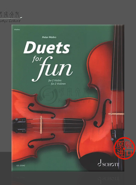 快乐二重奏 从文艺复兴到浪漫派时期的原作 两把小提琴 朔特原版乐谱书 Duets for Fun Violins  ED23342