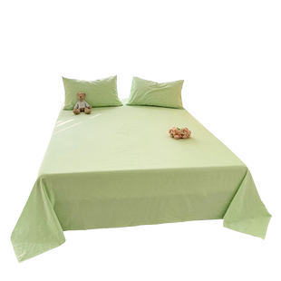 床单单件被单学生宿舍单人1.5m三件套水洗棉2.0米双人床四季通用