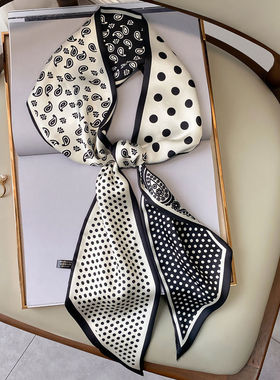 春夏新款印花欧美风高货【腰果花】长条丝巾细飘带（14*145cm）