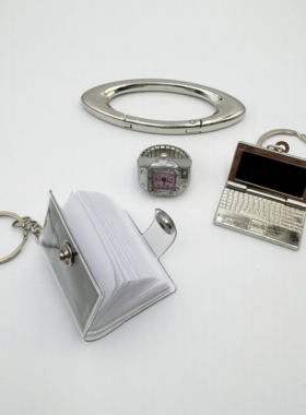 【工作狂】cleanfit笔记本椭圆型钥匙扣高质感腰间挂件包包挂饰品