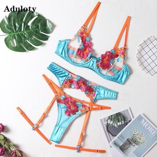 women bra set lace embroider underwear sexy outfit lingerie