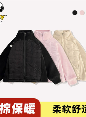 史努比儿童秋冬立领上衣百搭棉服校服神器保暖内搭中大童a026