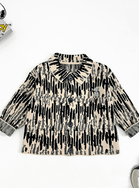 史努比儿童秋装时尚男童街头休闲翻领毛衣DS4682