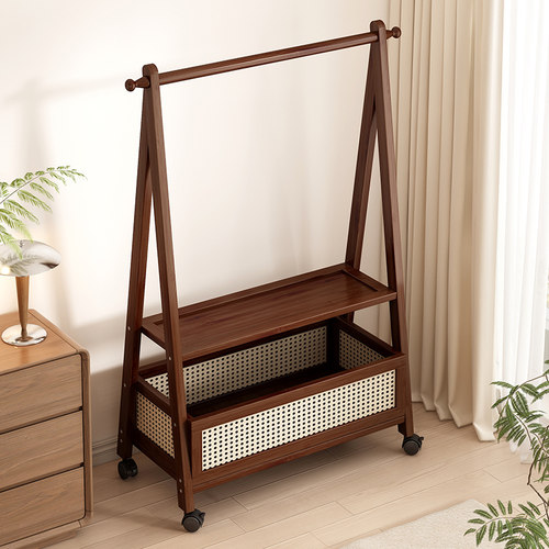 惜与可移动楠竹衣帽架落地收纳架