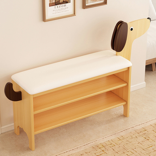 实木换鞋凳鞋架简易入户进门口穿鞋凳子可坐一体家用多层收纳鞋柜