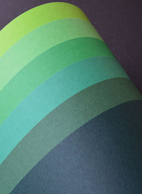 渐变绿色系卡纸180g彩色DIY卡纸背景纸幼儿园环创美术绘画纸手工制作材料