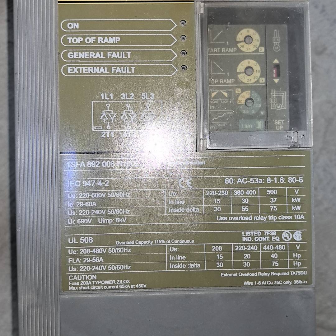 议价软启动PSS60/105-500L 1SFA89200适用