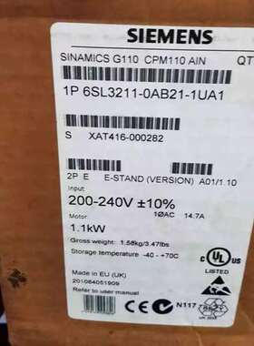 议价6SL3211-021-1UA11.1KW变频器全适用