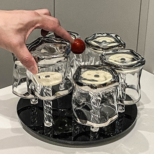创意ins家用杯架茶具倒挂沥水水杯架子防尘茶杯玻璃杯收纳置物架