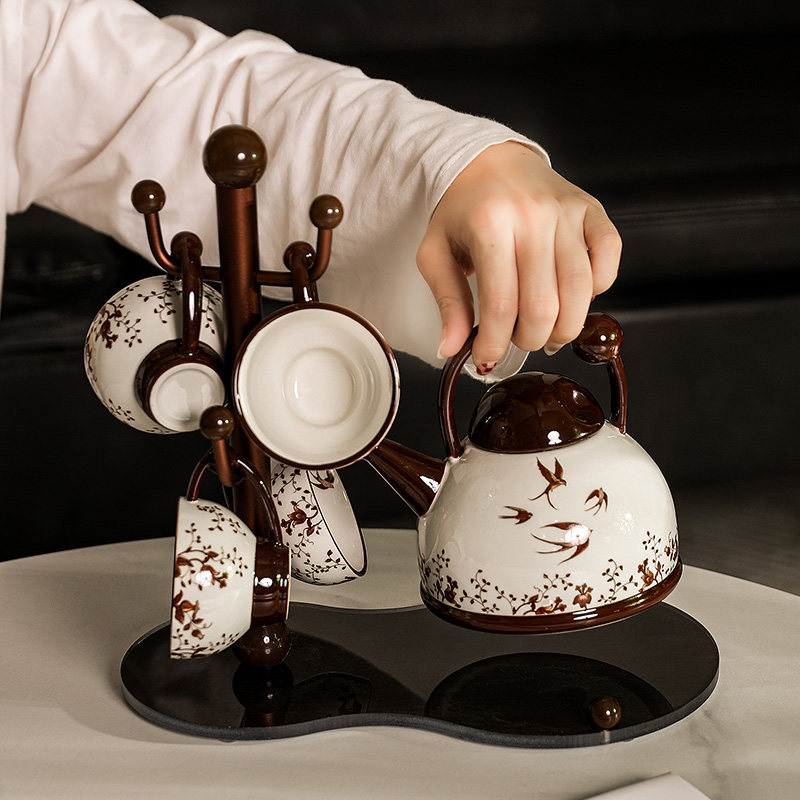 随沐中古风高颜值水具杯具套装家用招待乔迁新居礼物茶具杯子套装