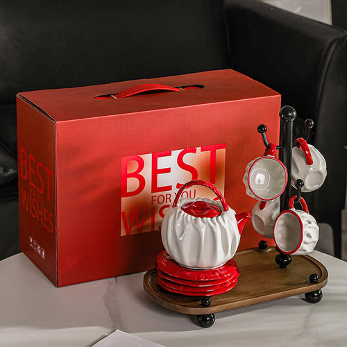 随沐褶皱茶具套装送女生生日乔迁新居搬家礼物茶杯送闺蜜新婚礼物