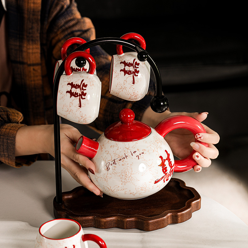 随沐高颜值新婚礼物水具套装陶瓷泡茶壶茶具茶杯送人乔迁新居礼品