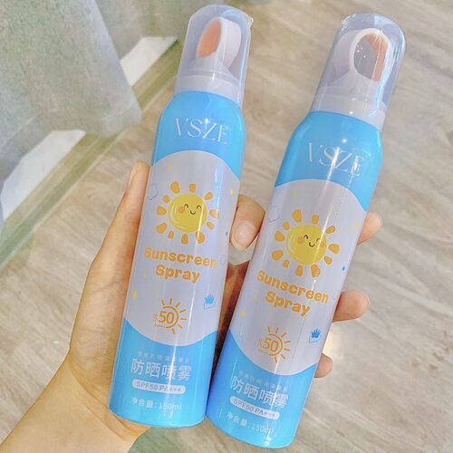 卡通小光圈防晒喷雾SPF50+美白补水防水防汗夏季户外防紫外线隔离