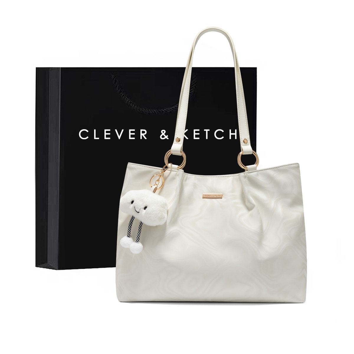Подарок Clever&Ketch на день рождения, простая и высококачественная женская сумка через плечо, новинка 2025 года, универсальная сумка для поездок на работу Изображение 1