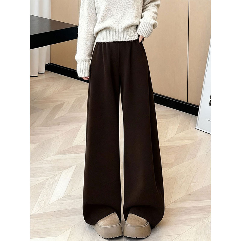 极简风高腰阔腿裤宽松显瘦