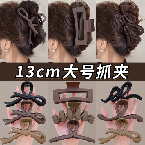 高级感鲨鱼夹大号后脑勺发夹头饰