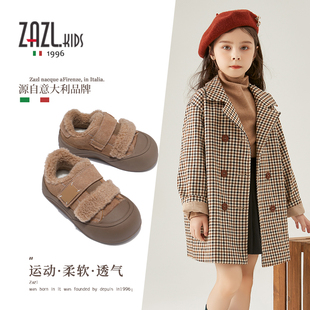 女童棉鞋冬季新款儿童时尚加绒保暖靴子男童休闲鞋中大童潮靴韩版