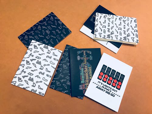 【不补】A6本子 F1主题创意笔记本 发车灯赛道总冠军 车线装订