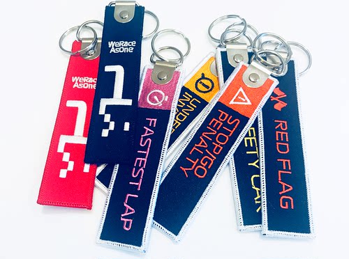 F1创意刺绣钥匙扣P1安全车最快圈